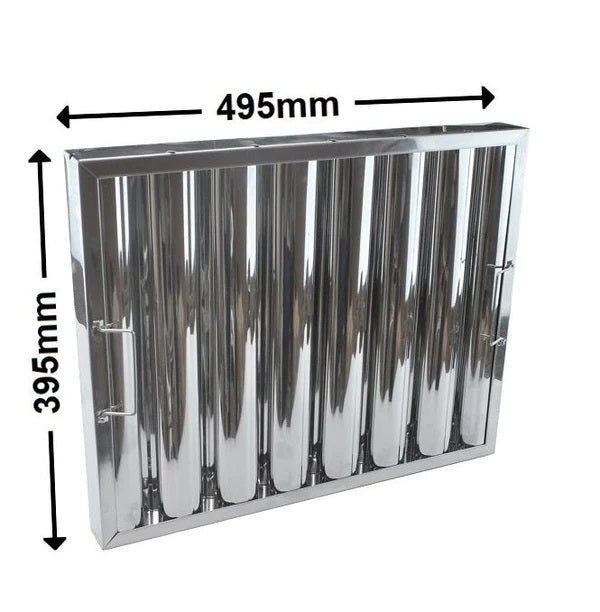 Canopy Baffle Grease Filter - 395 x 495 x 48mm (16" x 20" x 2")