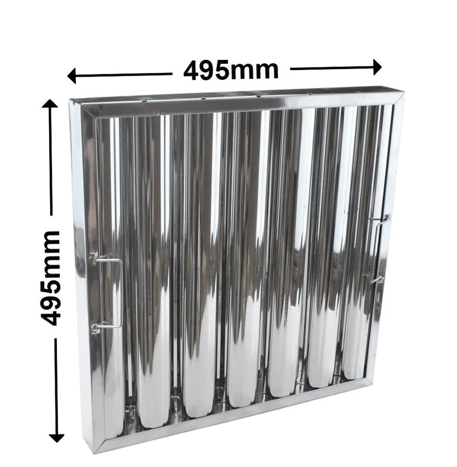 Canopy Baffle Grease Filter - 495 x 495 x 48mm (20" x 20" x 2")