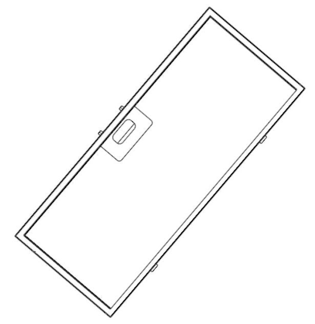 Electrolux 140291564015 Fat Filter, Lower, 517X203,5mm